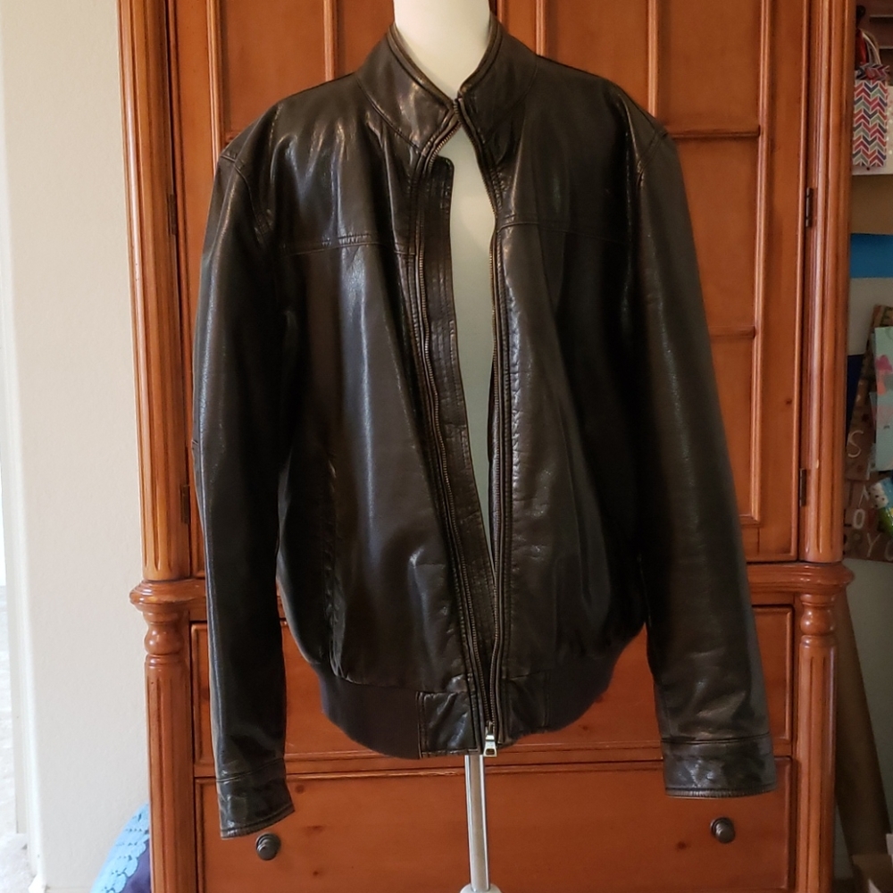 Men's G H Bass & Co faux leather jacket